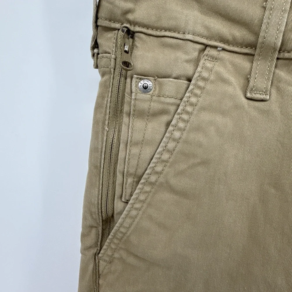 Levi's‎ Signature Athletic Jeans Men's 30x32 Khaki Zip Pocket Straight Leg Jeans